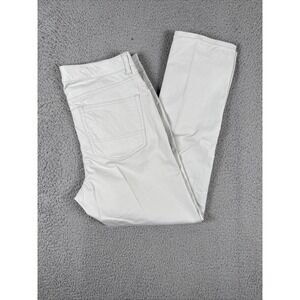 UNTUCKit Pants Mens 32x30 (34x28) Ivory Khaki 5-Pocket Chino Slim Stretch Casual